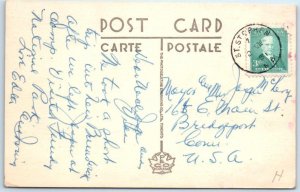 2 Postcards ST. STEPHEN, N.B.  Canada  INTERNATIONAL BRIDGE High & Low Tides