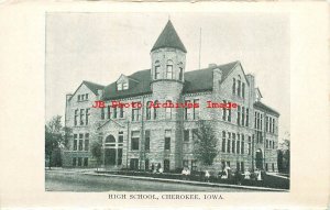 IA, Cherokee, Iowa, High School Building, Exterior View