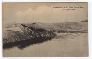 Flood Control Dam Discharge Channel Franklin Falls New Hampshire postcard