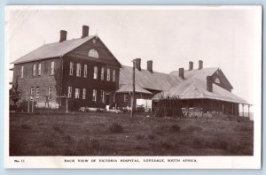 South Africa Postcard Back View of Victoria Hospital Lovedale c1920's RPPC Photo