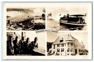 c1940's Niagara Falls Canada, Multiview  Unposted Vintage RPPC Photo Postcard