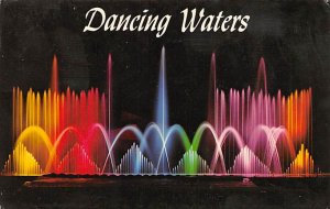 Dancing Waters Wisconsin, USA Fountain Postal Used Unknown 