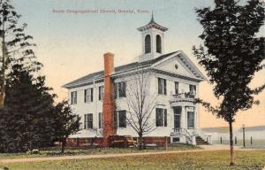 Granby Connecticut South Congregational Church Antique Postcard K102895