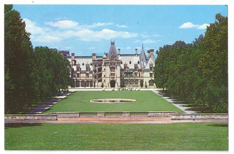 Biltmore House Gardens Asheville Nc From Rampe Douce Hippostcard