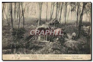 Old Postcard The Great War Encampment 1914 15 of our soldiers in Army Woevre