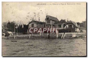 Old Postcard Arcachon The Villas of Beach Boulevard from & # 39Ocean