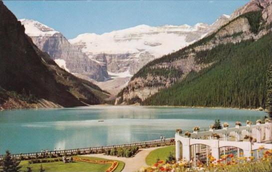 Canada Lake Louise Mount Lefroy and Victoria Glacier From Chateau Lake Louise...