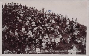 Sports Day Sunnyhurst Darwen Lancashire Old Real Photo Postcard
