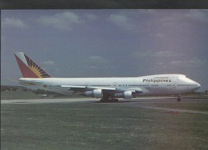 Aviation Postcard - Philippines El-BZA B747 Pal LGW 1990 Aeroplane MB2675