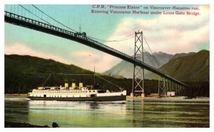 Postcard BRIDGE SCENE Vancouver British Columbia BC AP7100