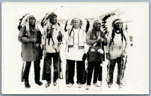 FULL BLOODED ARAPAHOES ANTIQUE REAL PHOTO POSTCARD RPPC AMERICAN INDIANS