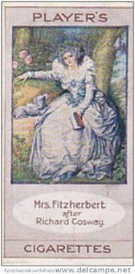 Player Vintage Cigarette Card Bygone Beauties 1914 Mrs Fitzherbert