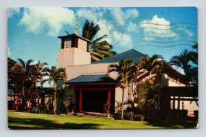 Church Crossroads Congregational Christian Palms Pioneet Inter-racial Postcard 