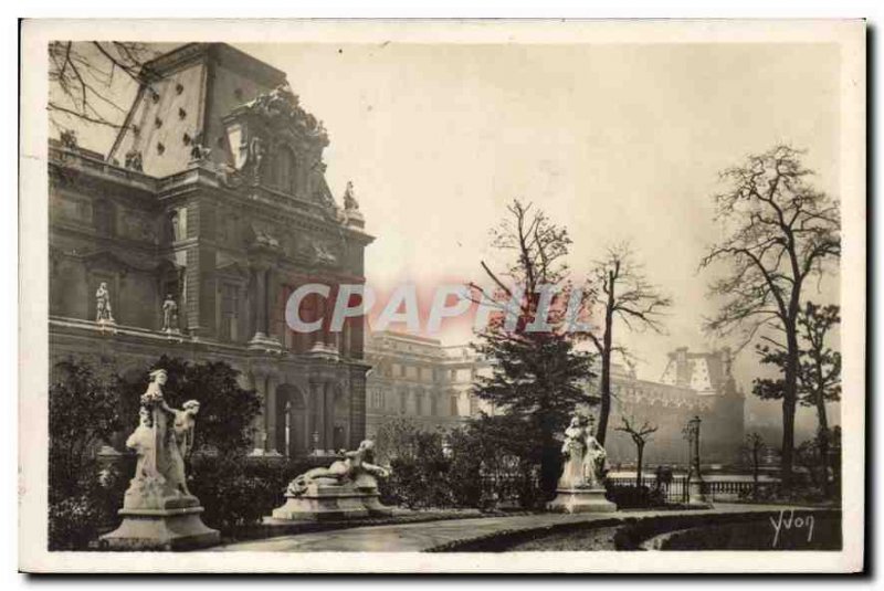 Old Postcard Paris Louvre Pavillon de Flore