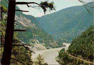 The Fraser River Fraser Canyon BC British Columbia Vintage Postcard D45