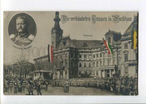 275730 WWI Germany PROPAGANDA Poland WARSAW Hindenburg COLLAGE