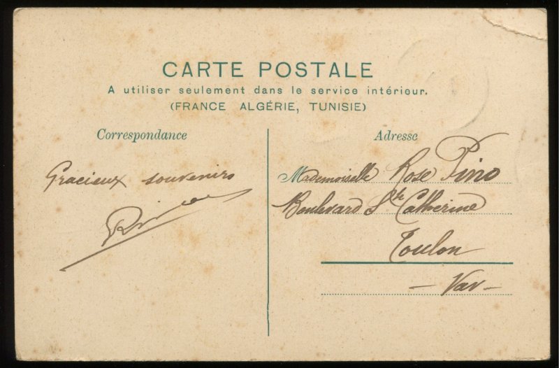 La Place. Environs de Beaune. Pommard. 1904 Pommard postmark