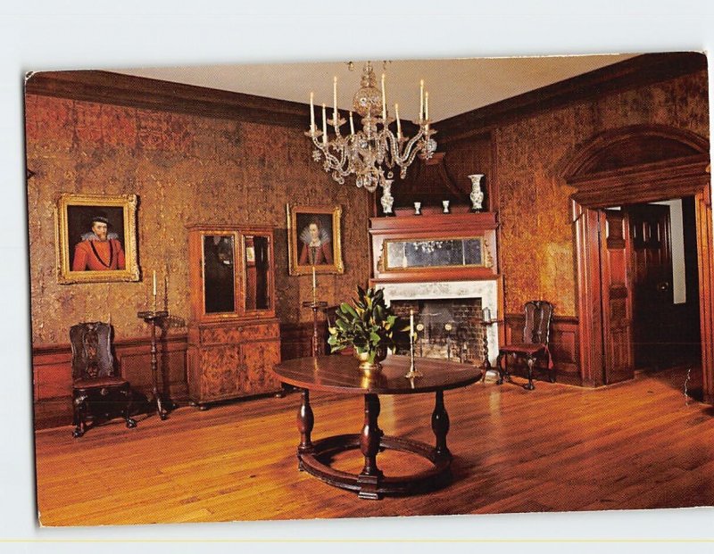 Postcard Upper Middle Room The Governors Palace Williamsburg Virginia USA