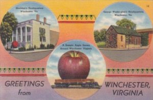 Virginia Greetings From Winchester Sheridan's Headquarters Washington�...