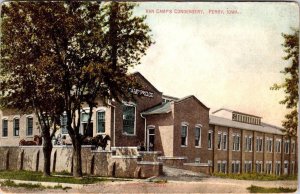 Perry, IA Iowa VAN CAMP'S CONDENSERY Packaging~Factory DALLAS CO c1910s Postcard