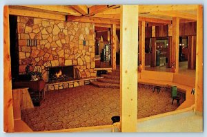 c1950's Watuck Lodge & Restaurant Interior View Cooke City Montana MT Postcard