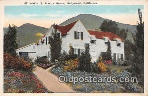 WM S Hart's Home Hollywood, CA, USA Unused 