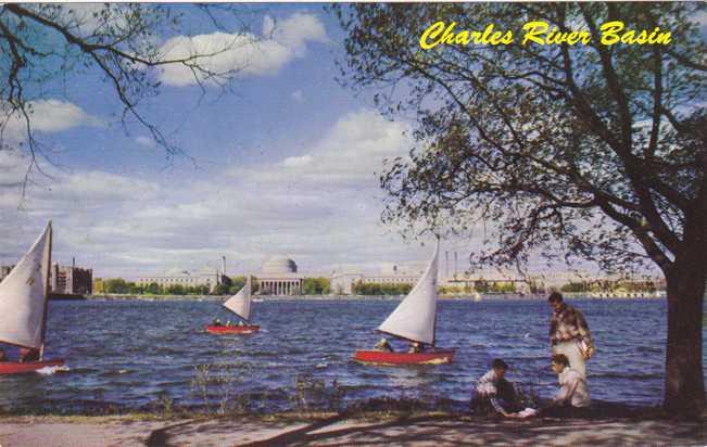 MIT across Charles River Basin - Boston MA, Massachusetts