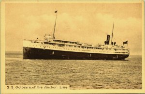 SS Octorara Anchor Line Passenger Ship GH Wickman Mackinac Island Postcard