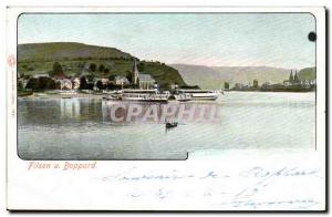 Switzerland Old Postcard u Filsen Boppard