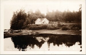 Sooke Harbour House Whiffin Spit Vancouver Island c1949 RPPC Postcard E78