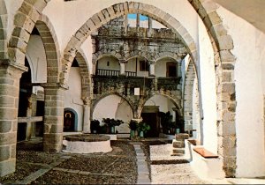 Greece Patmos Monastery's Courtyard