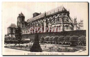 Old Postcard Bourges Apse of the Cathedral