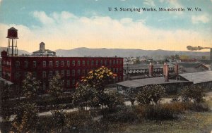 Moundsville West Virginia US Stamping Works Birds Eye View Postcard AA60803