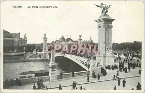 Old Postcard Paris Pont Alexandre III