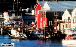 Washington La Conner Waterfront Scene
