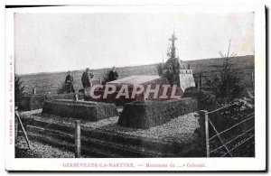 Old Postcard Army Gerbeviller The Martyrdom Monument Colonial