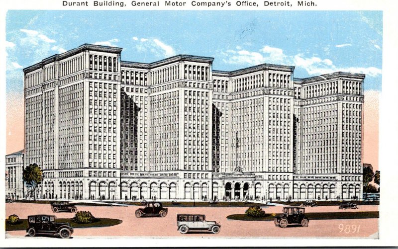 Michigan Detroit Durant Building General Motors Company's Office