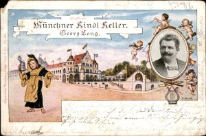 Munich Germany Kinds Cellar German Beer Child c1900-20s Vintage Postcard