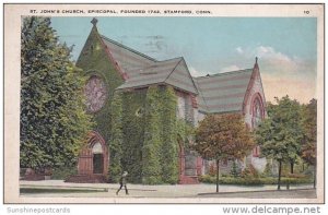 Connecticut Stamford St John's Episcopal Church 1930