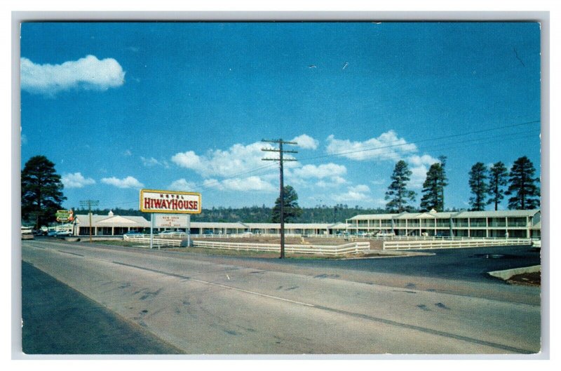 Hiway House Motel East Hwy 66 Flagstaff Arizona AZ UNP Chrome Postcard R8