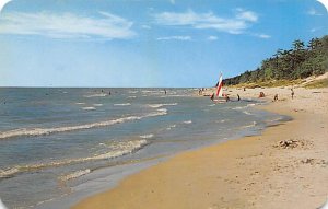 Lake Michigan Pleasant Day at The Beach Lake Michigan MI 