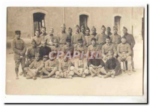 Postcard Old Photo CARTE Army Regiment