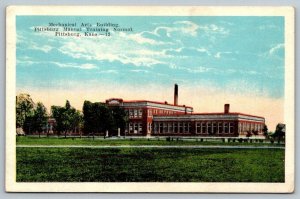 Vintage Kansas Postcard - Pittsburgh Manual Training Normal School  1927