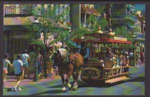 Trolley Ride,Main Street,Walt Disney World,FL Postcard 