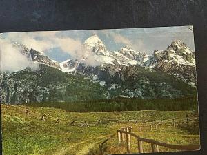 Postcard The Grand Teton Mountain in Wyoming.   U6