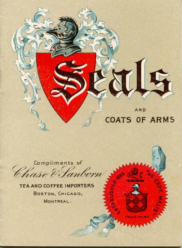 Booklet - Seals & Coats of Arms of US States. Chase & Sanborn © 1902 (4.75 ...