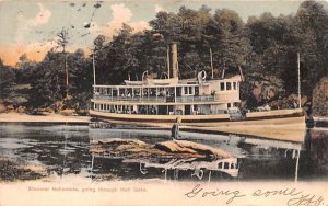 Steamer Nahanada in Boston, Massachusetts going through Hell Gate.