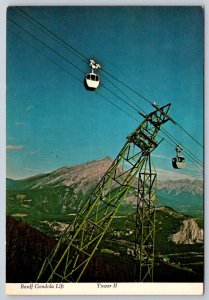 Gondola Lift, Banff National Park, Mailed From Sulphur Mountain, 1977 Postcard