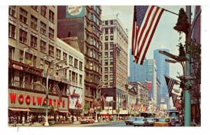 IL - Chicago. State Street looking North ca 1964