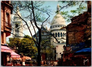 Coleurs Et Lumiere De France Paris La Basilique Real Photo RPPC Postcard